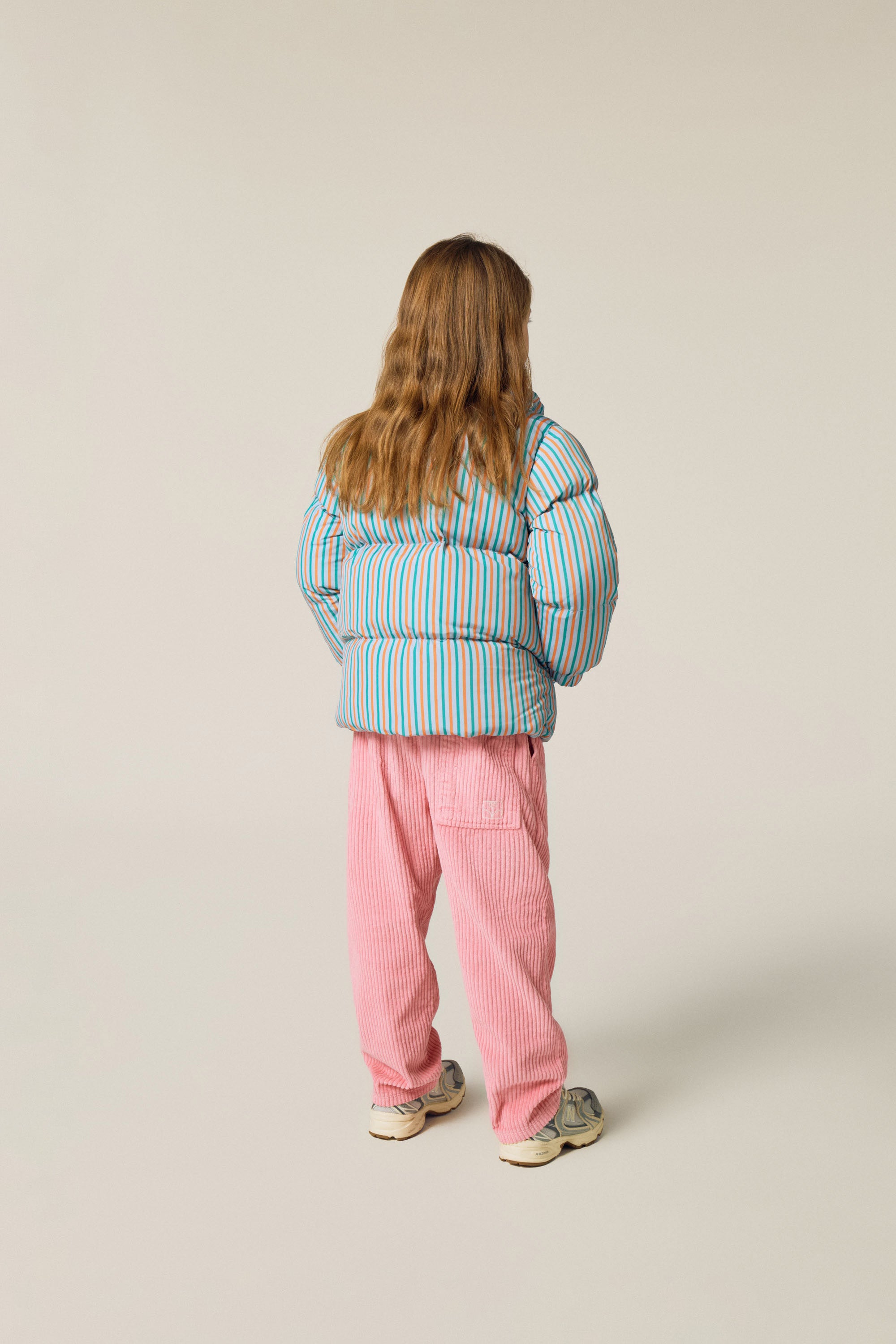 <The Campamento> Stripes Puffer Jacket - GREEN　