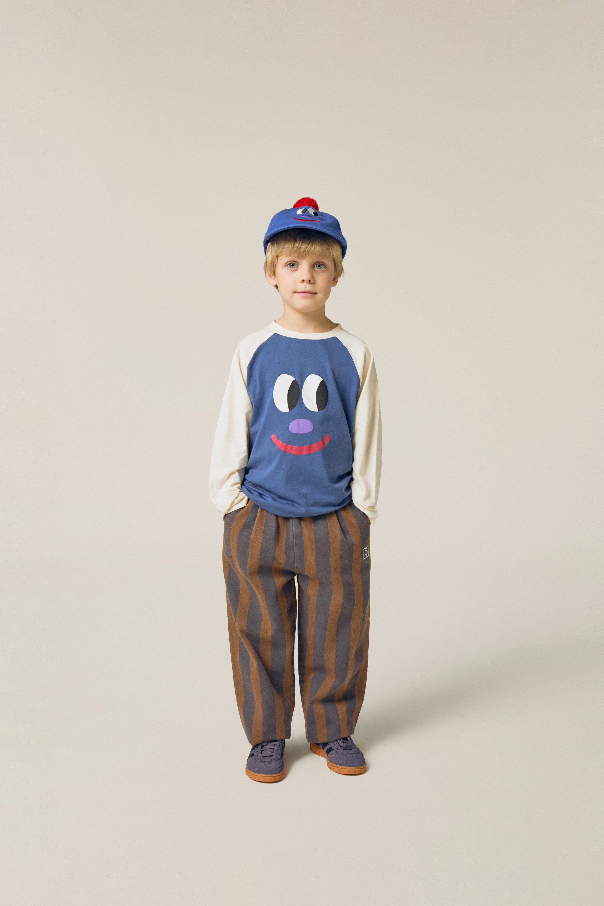 <The Campamento> Blue Stripes Trousers - BLUE　