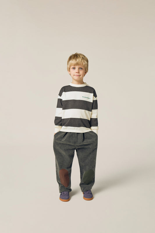 <The Campamento> Grey Stripes Tshirt - GREY