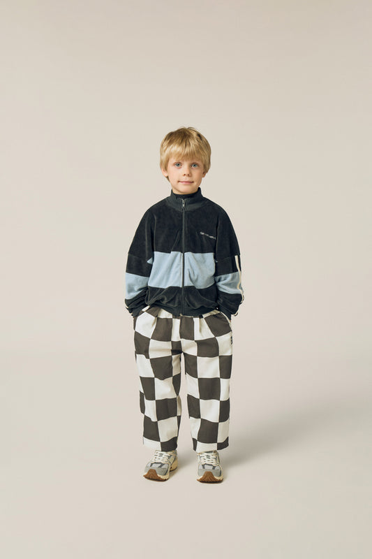 <The Campamento> Grey Color Block Sweatshirt - GREY　