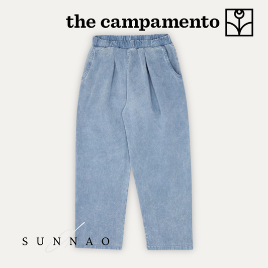 <The Campamento> BLUE WASHED KIDS TROUSERS