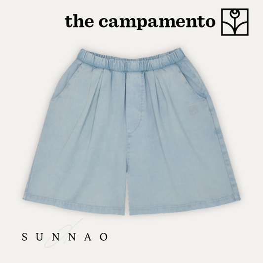 <The Campamento>LIGHT BLUE DENIM KIDS SHORTS