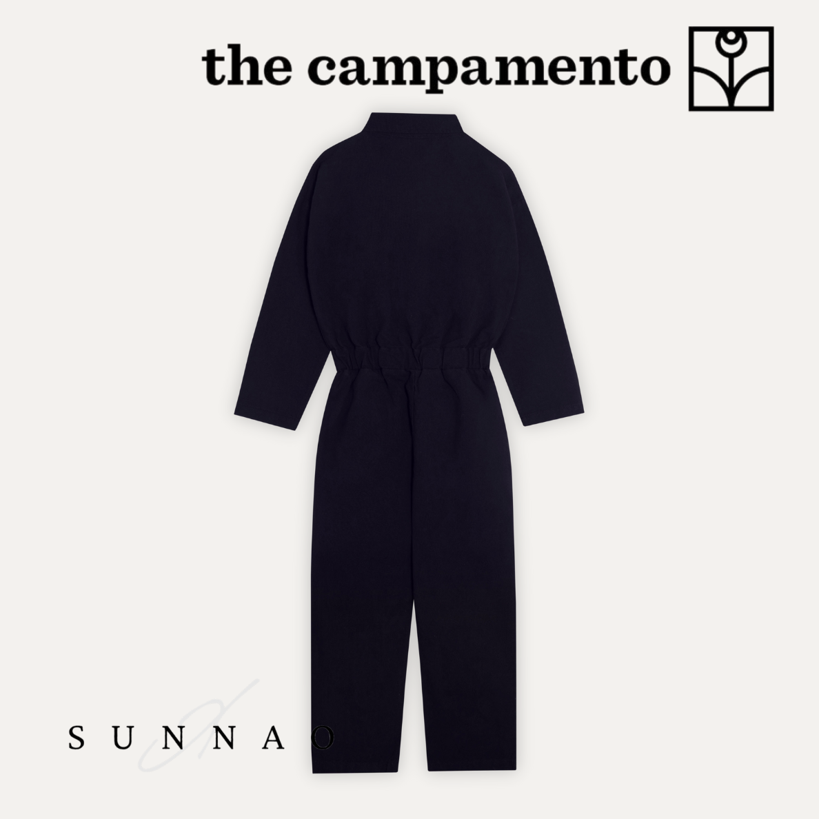 <The Campamento>BLUE WASHED LONG SLEEVES KIDS OVERALL