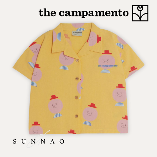 <The Campamento>MR. HAPPY MAN ALLOVER KIDS SHIRT