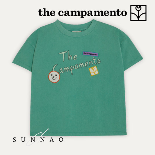 <The Campamento>GREEN WASHED KIDS TSHIRT