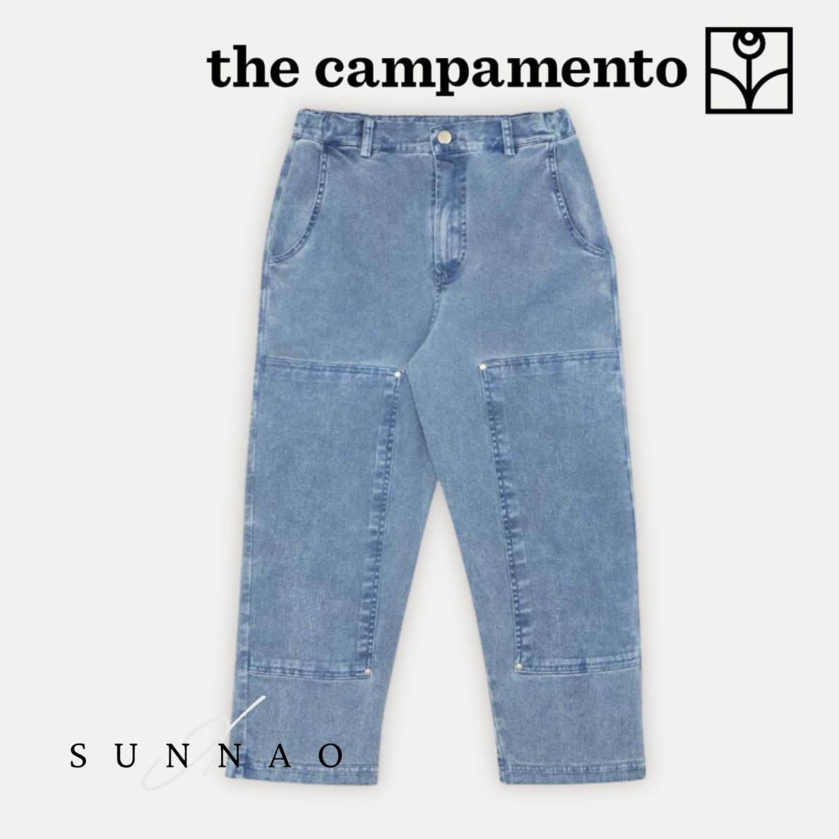 <The Campamento> WASHED KIDS TROUSERS