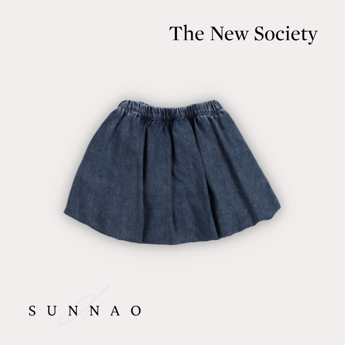 <The New Society> Mara Skirt - Washed Denim