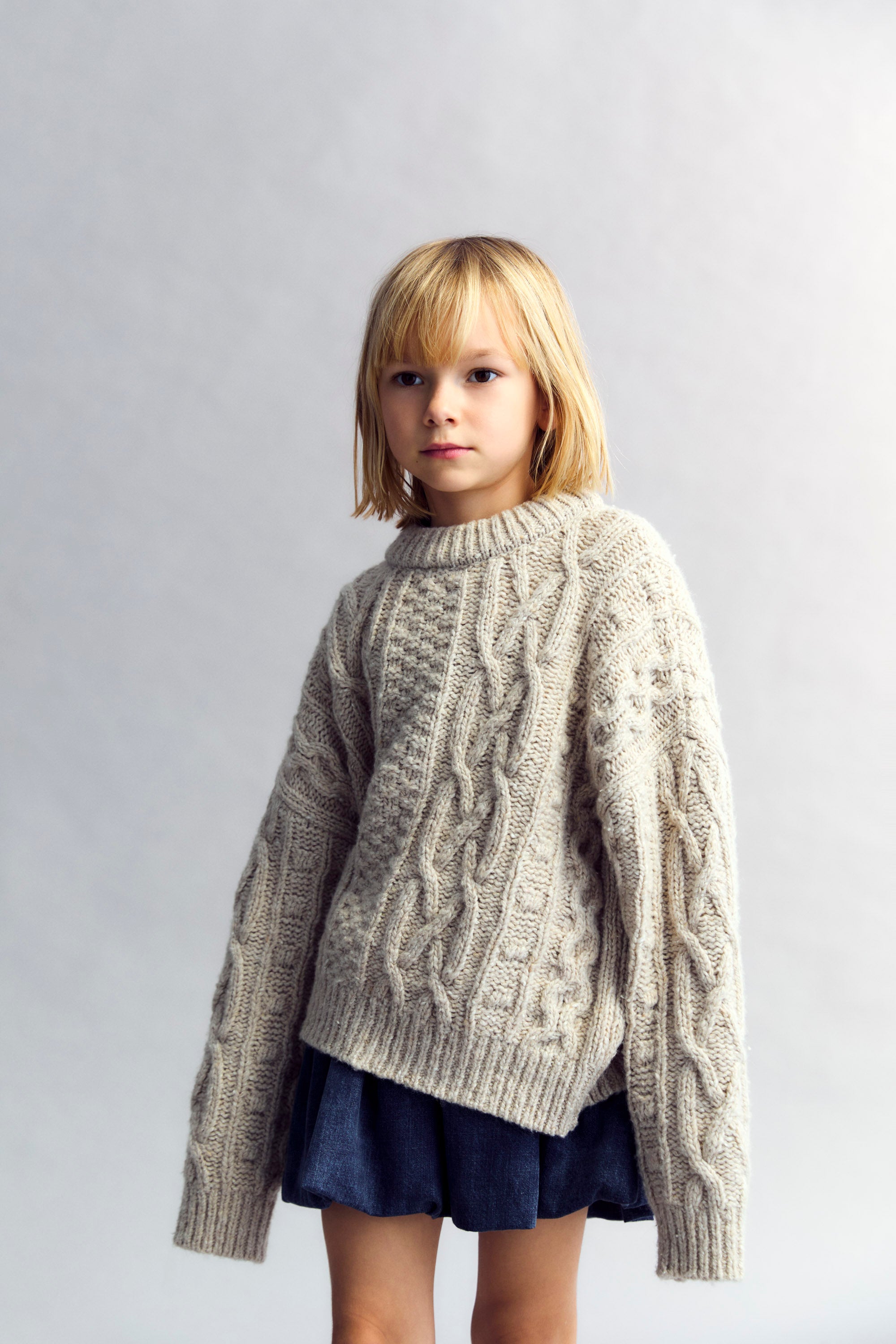 <The New Society> Mara Skirt - Washed Denim