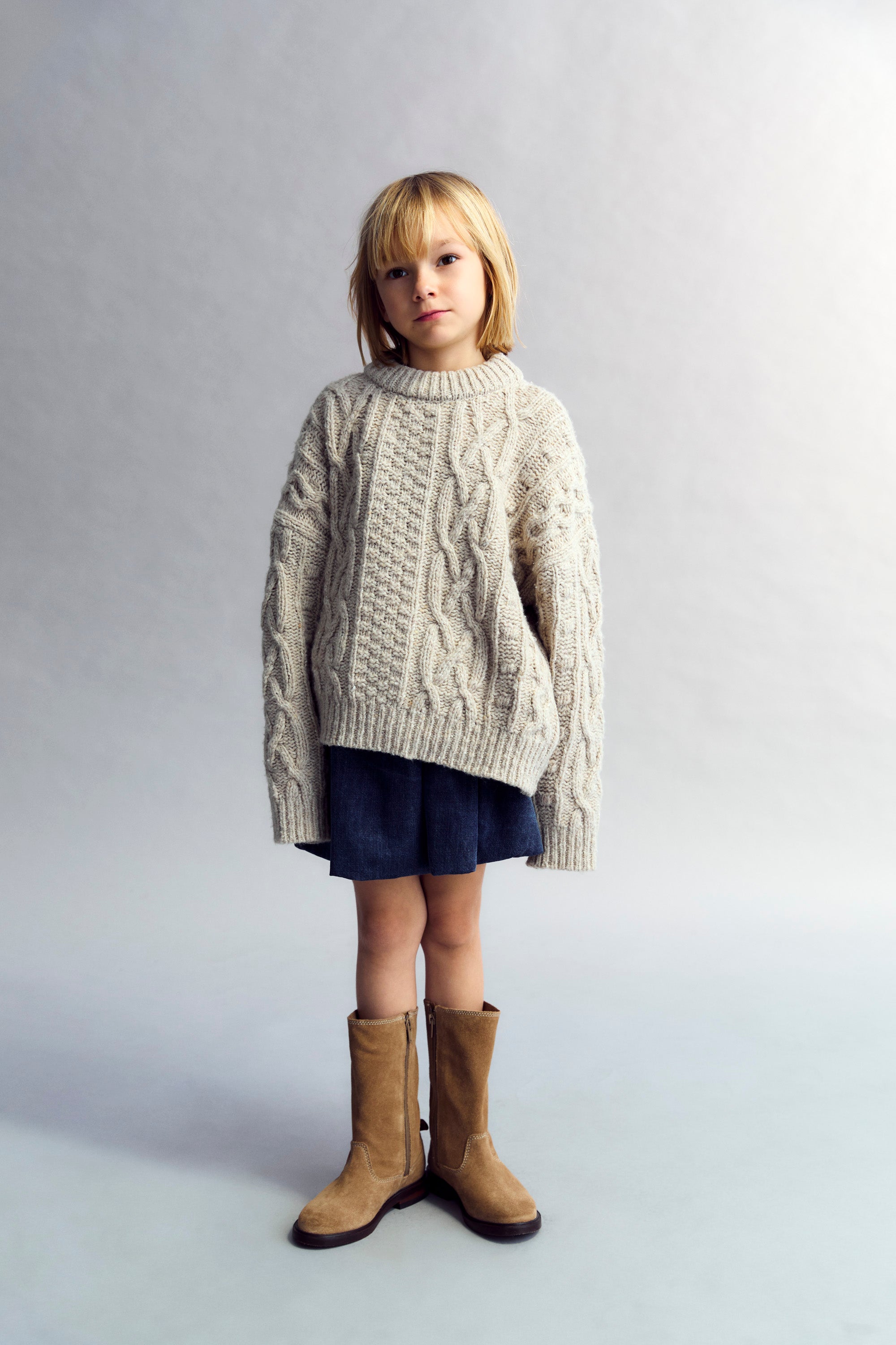 <The New Society> Mara Skirt - Washed Denim