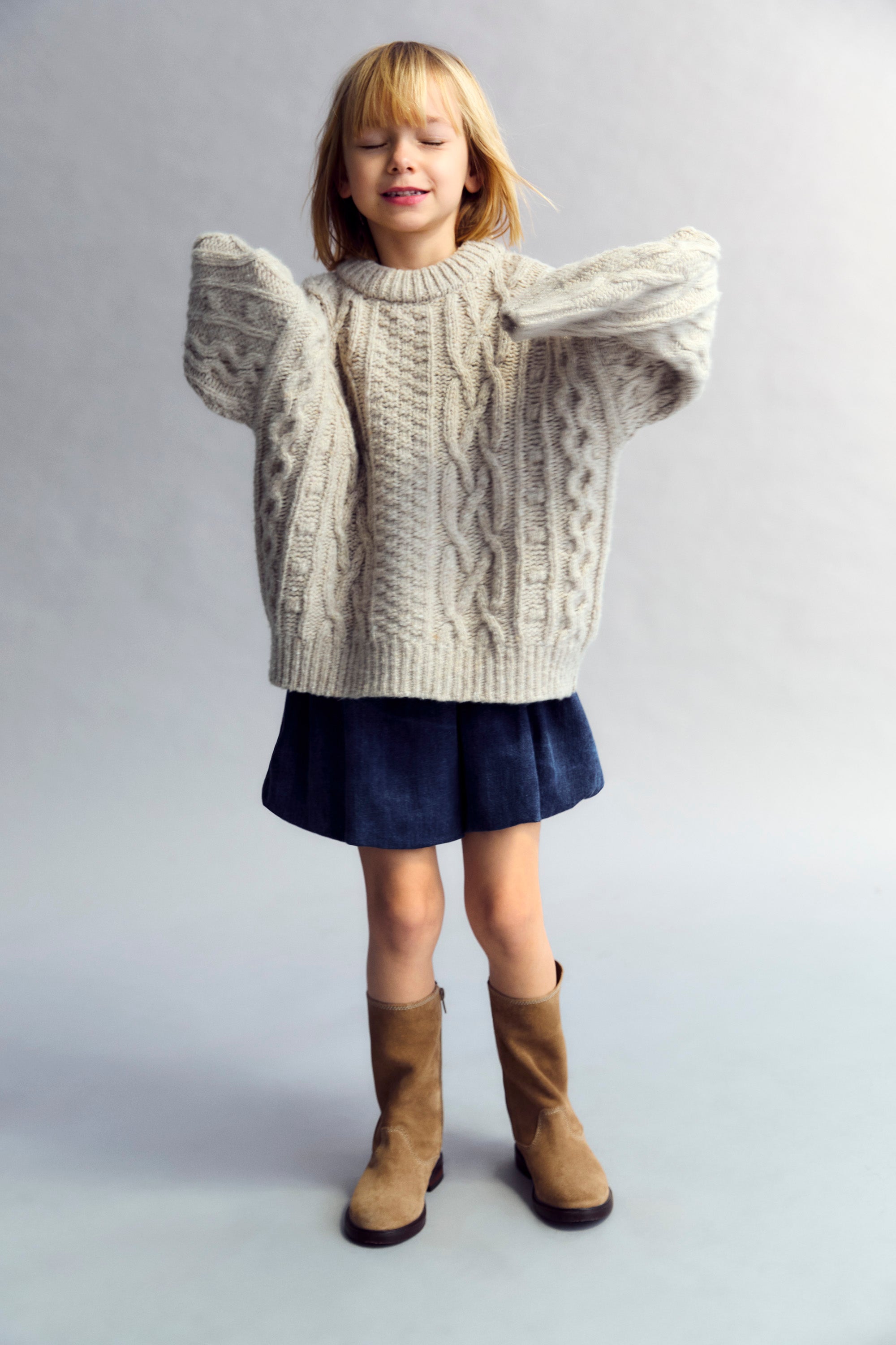 <The New Society> Mara Skirt - Washed Denim