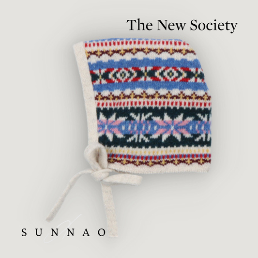 <The New Society> Caia Baby Bonnet - Caia Jacquard