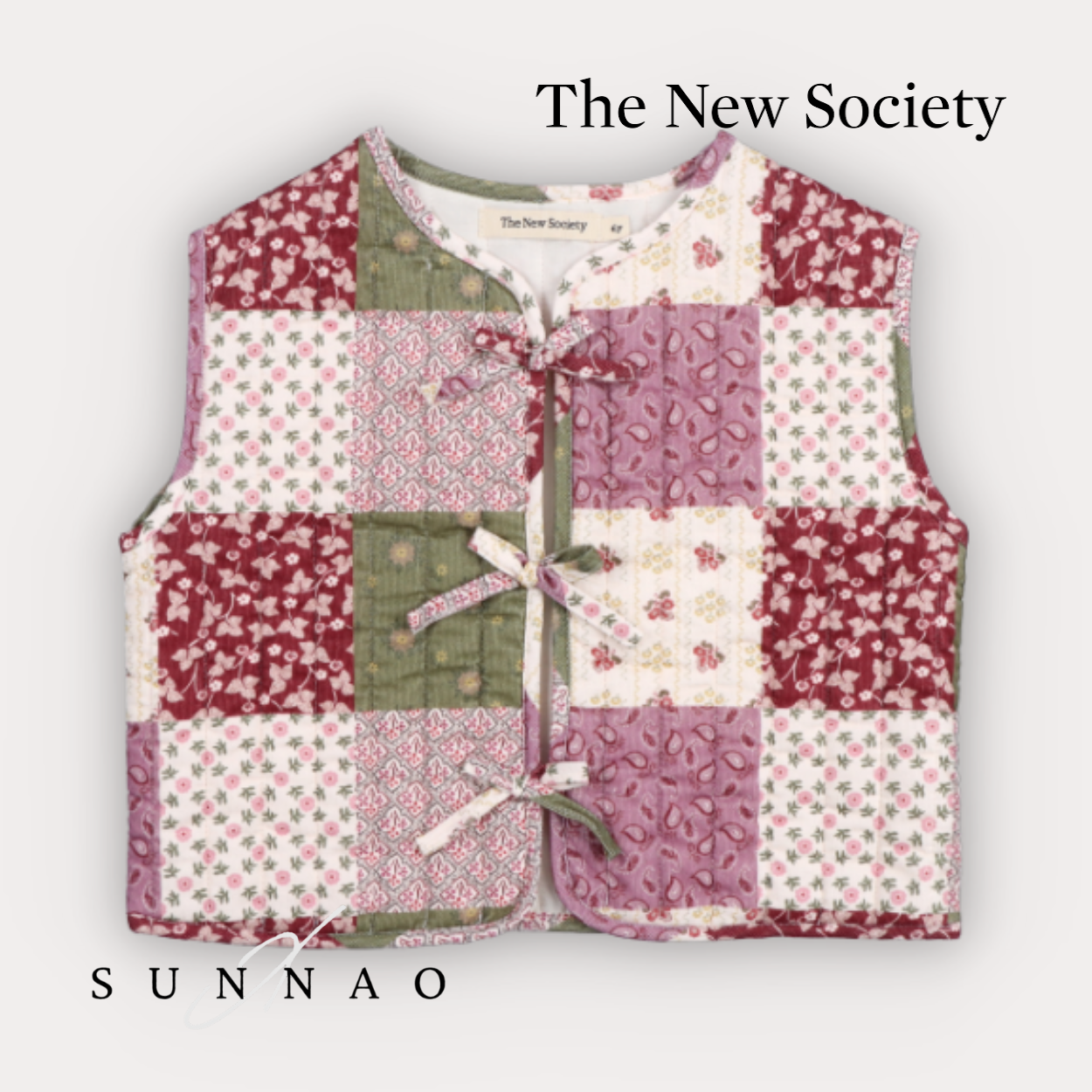 The New Society Melba Walstcoat - Melba Print (2-6Y)