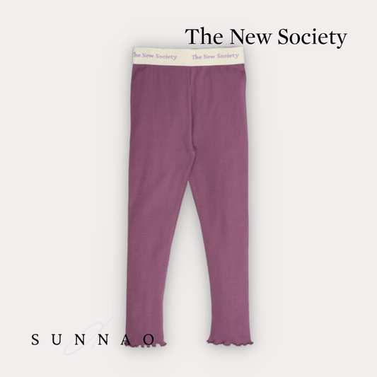 The New Society TNS Rib Legging - Grape Bliss (2-6Y)