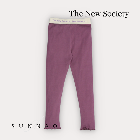 The New Society TNS Rib Legging - Grape Bliss (2-6Y)