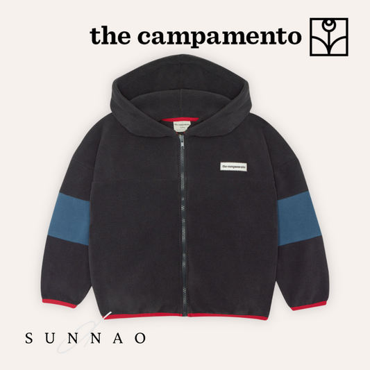 <The Campamento> COLOR BLOCK POLAR ZIPPED SWEATSHIRT