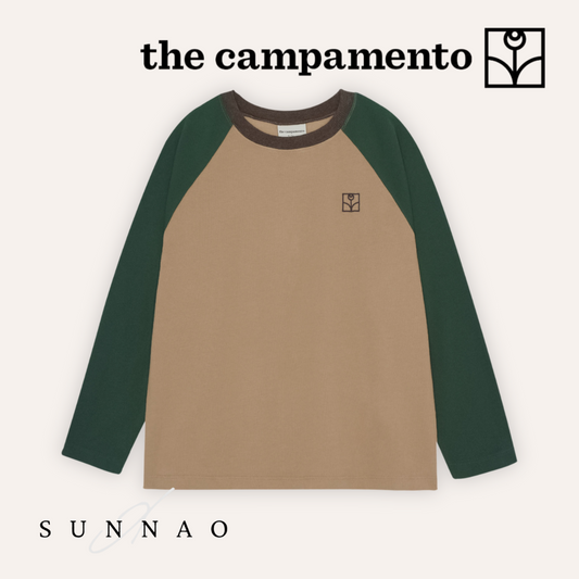 <The Campamento> COLOR BLOCK BROWN TSHIRT