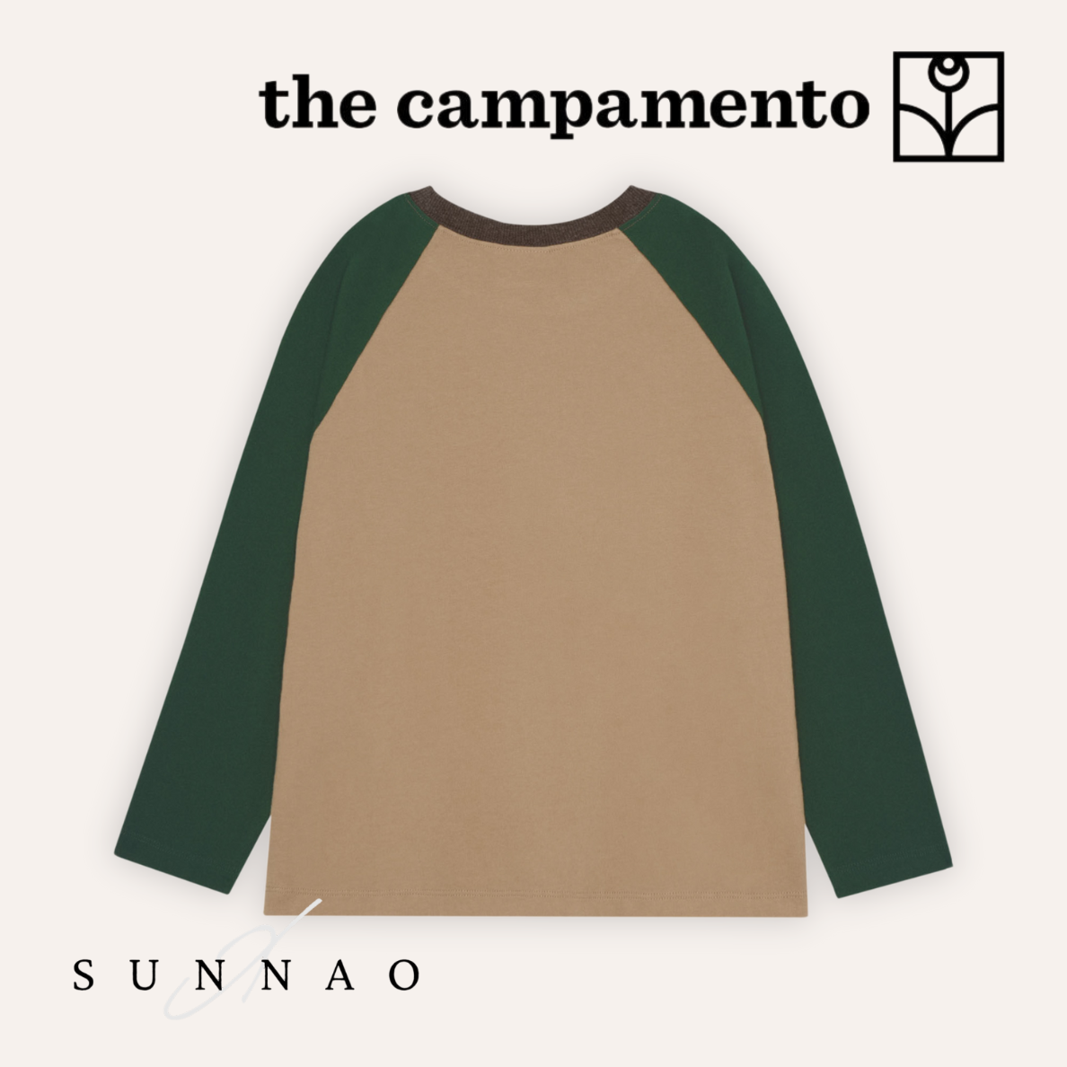 <The Campamento> COLOR BLOCK BROWN TSHIRT