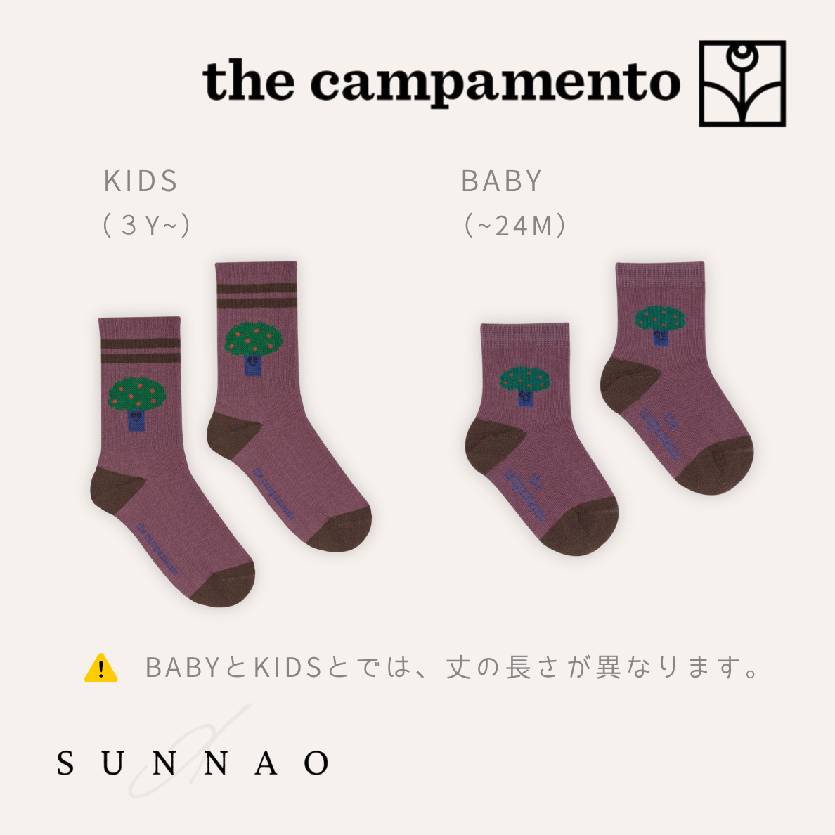 <The Campamento>Big Tree Kids Socks
