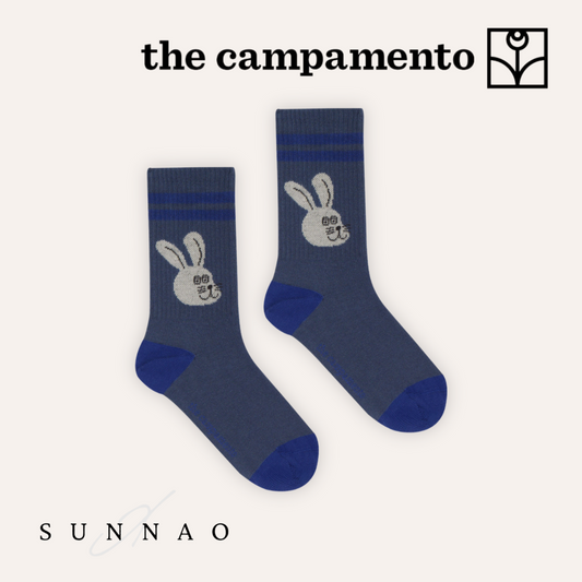 <The Campamento> RABBIT BLUE SOCKS