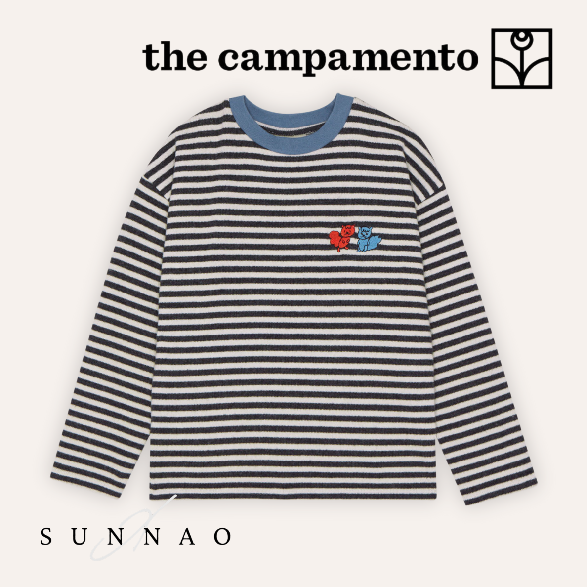 <The Campamento> BICOLOR STRIPES TSHIRT