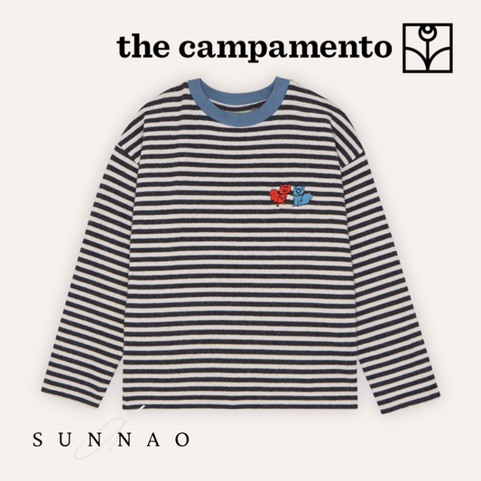 <The Campamento> BICOLOR STRIPES TSHIRT
