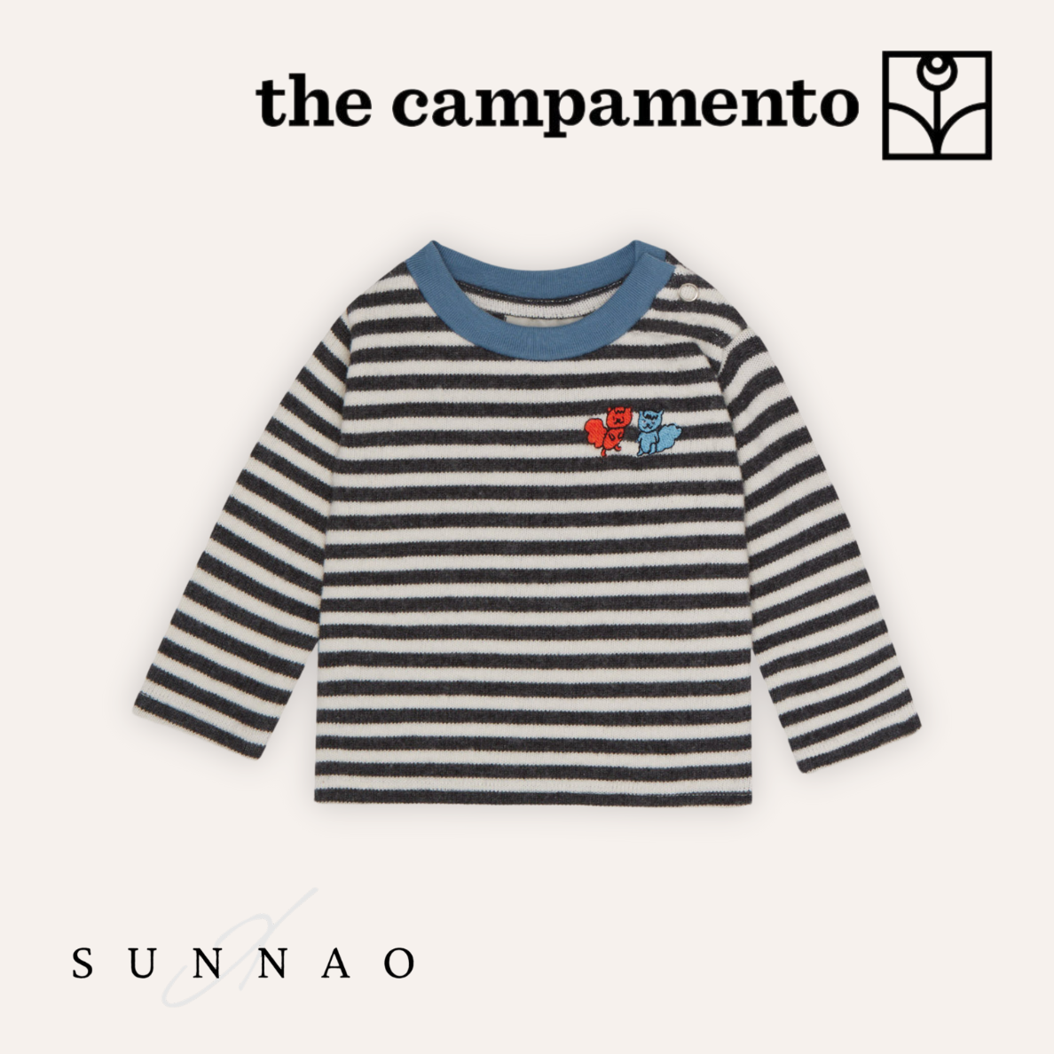<The Campamento> BICOLOR STRIPES TSHIRT