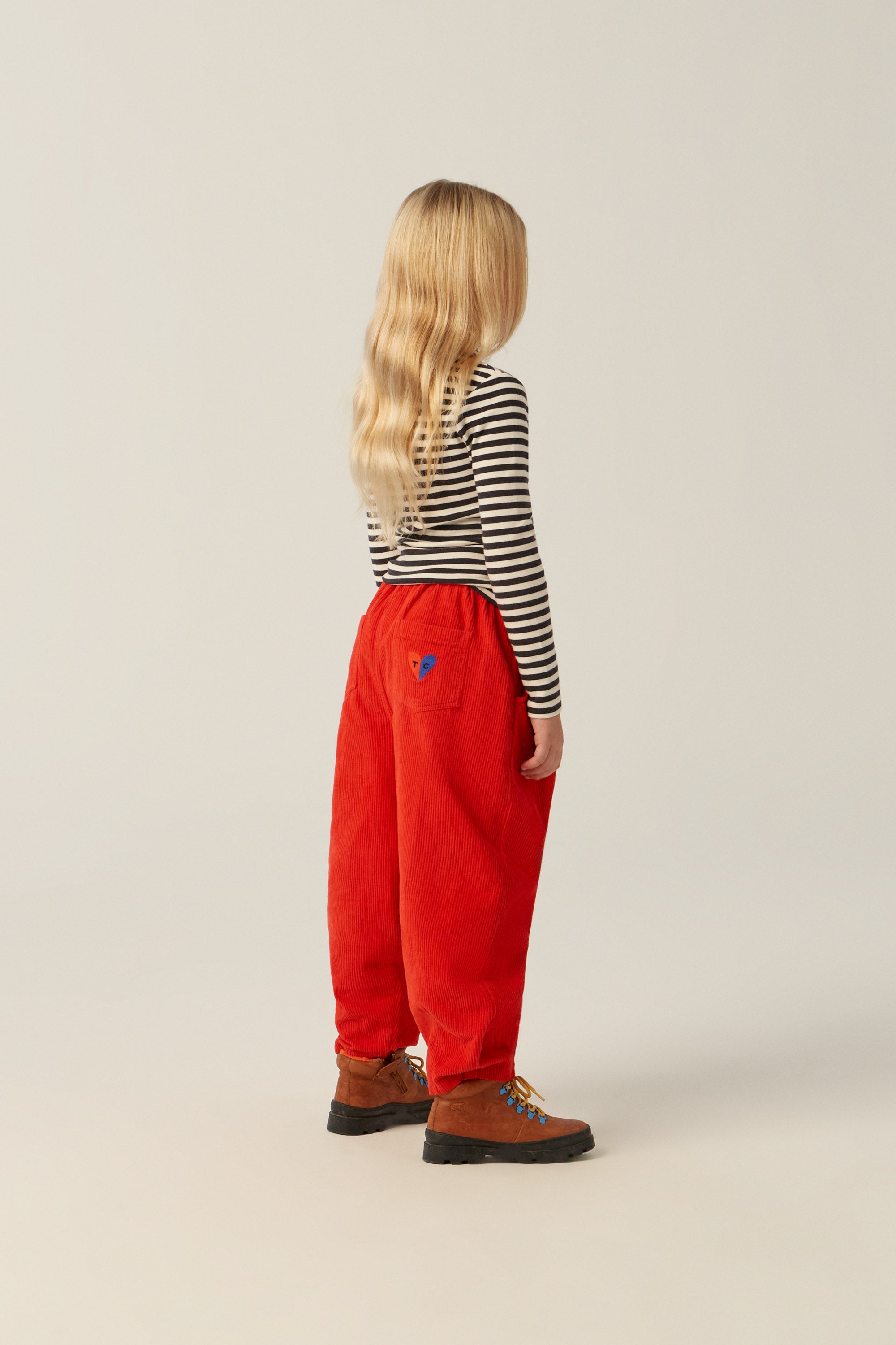 <The Campamento> GREY STRIPES TURTLE NECK TSHIRT