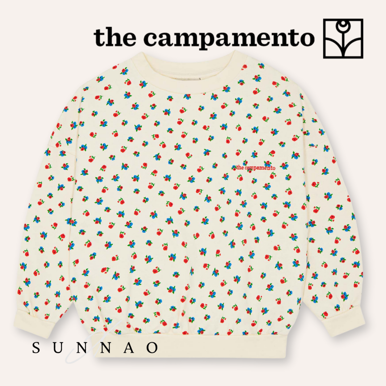 <The Campamento> Small Flowers Allover Sweatshirt　
