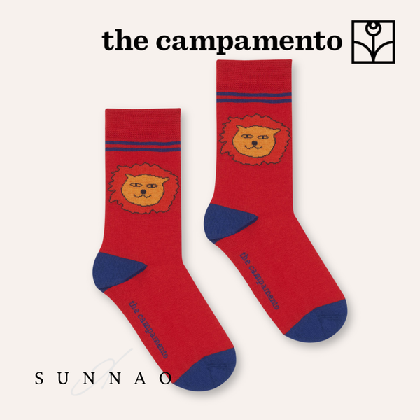 <The Campamento> Lion Red Socks　