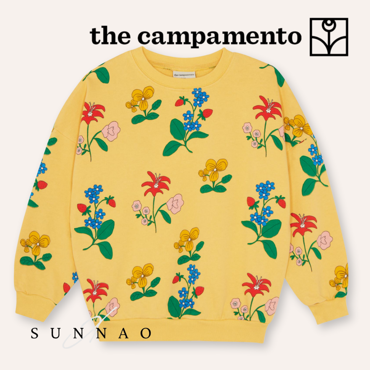 <The Campamento> Flowers Allover Sweatshirt　