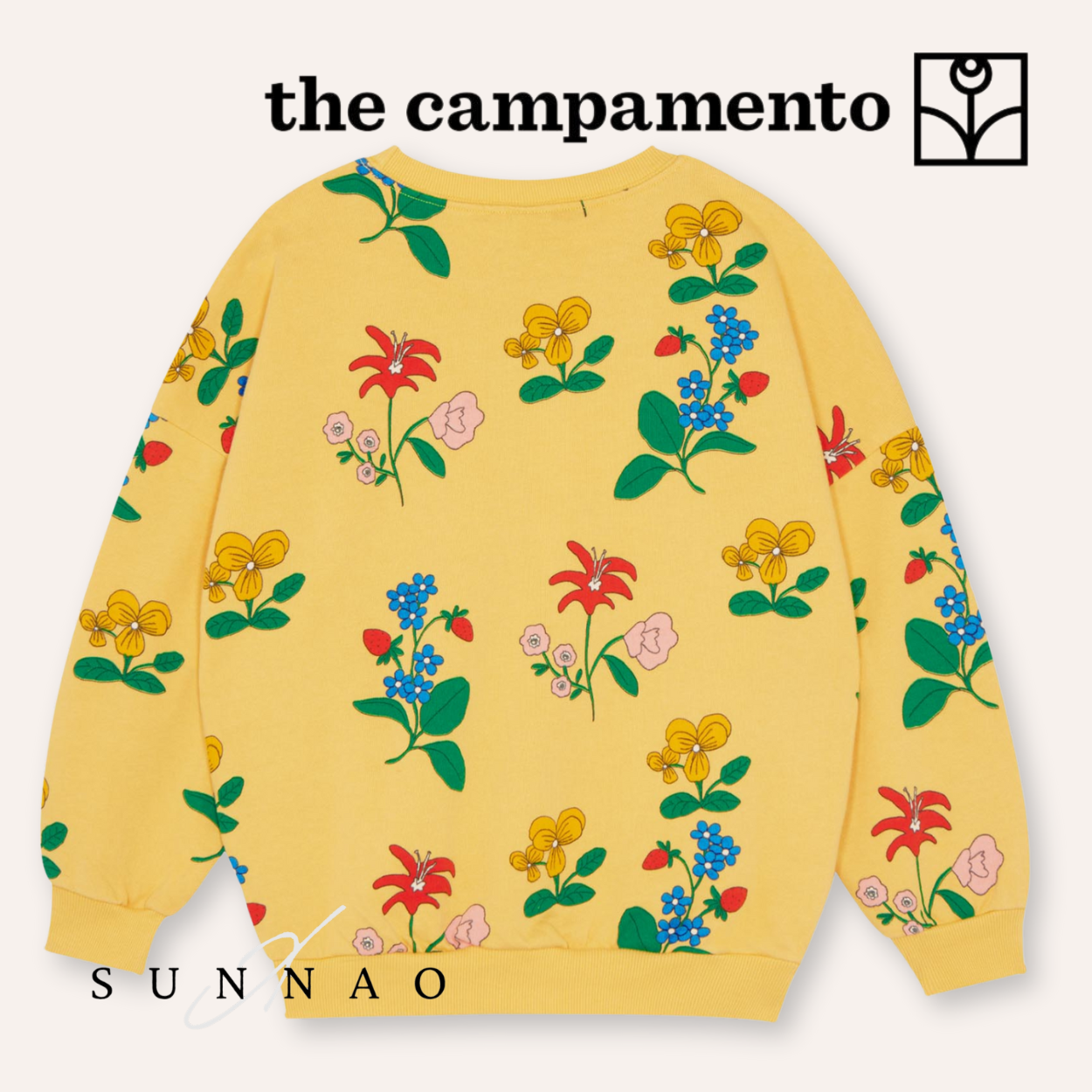 <The Campamento> Flowers Allover Sweatshirt　