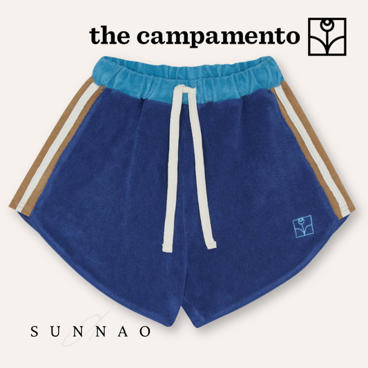 <The Campamento> Blue Color Block Shorts　