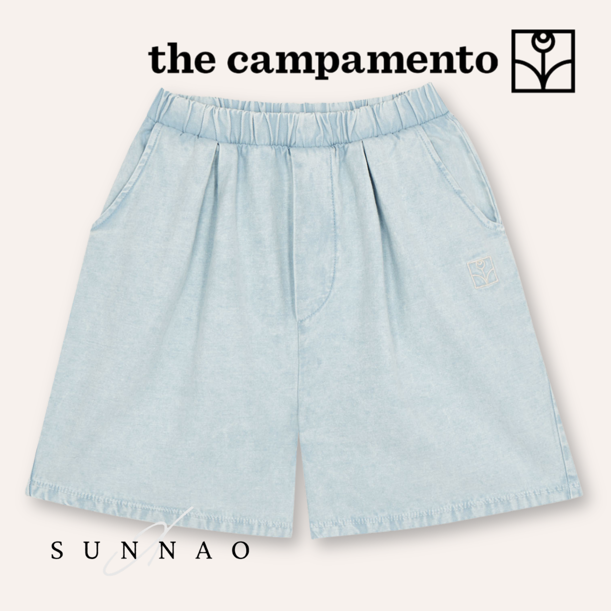 <The Campamento> Light Blue Denim Shorts