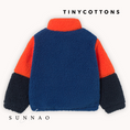 갤러리 뷰어로 이미지로드, <TINYCOTTONS> COLOR BLOCK POLAR SHERPA JACKET - summer red
