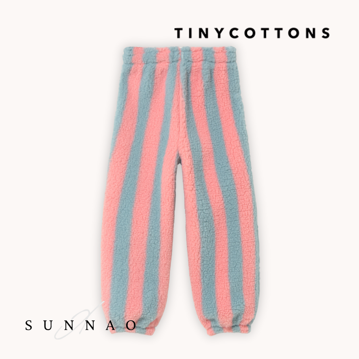 <TINYCOTTONS> STRIPES SHERPA SWEATPANT