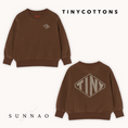 Load image into Gallery viewer, <TINYCOTTONS> DIAMOND GRAPHIC TOWEL SWEATSHIRT - dark brown
