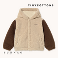 갤러리 뷰어로 이미지로드, <TINYCOTTONS> Color Block Polar Sherpa Hoodie - dark vanilla
