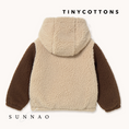 갤러리 뷰어로 이미지로드, <TINYCOTTONS> Color Block Polar Sherpa Hoodie - dark vanilla
