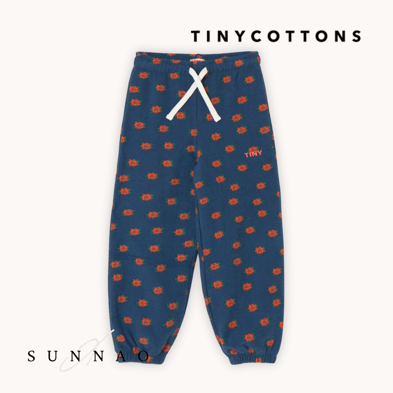 <TINYCOTTONS> CAMELIAS SWEATPANT - light navy　