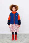 갤러리 뷰어로 이미지로드, <TINYCOTTONS> COLOR BLOCK POLAR SHERPA JACKET - summer red

