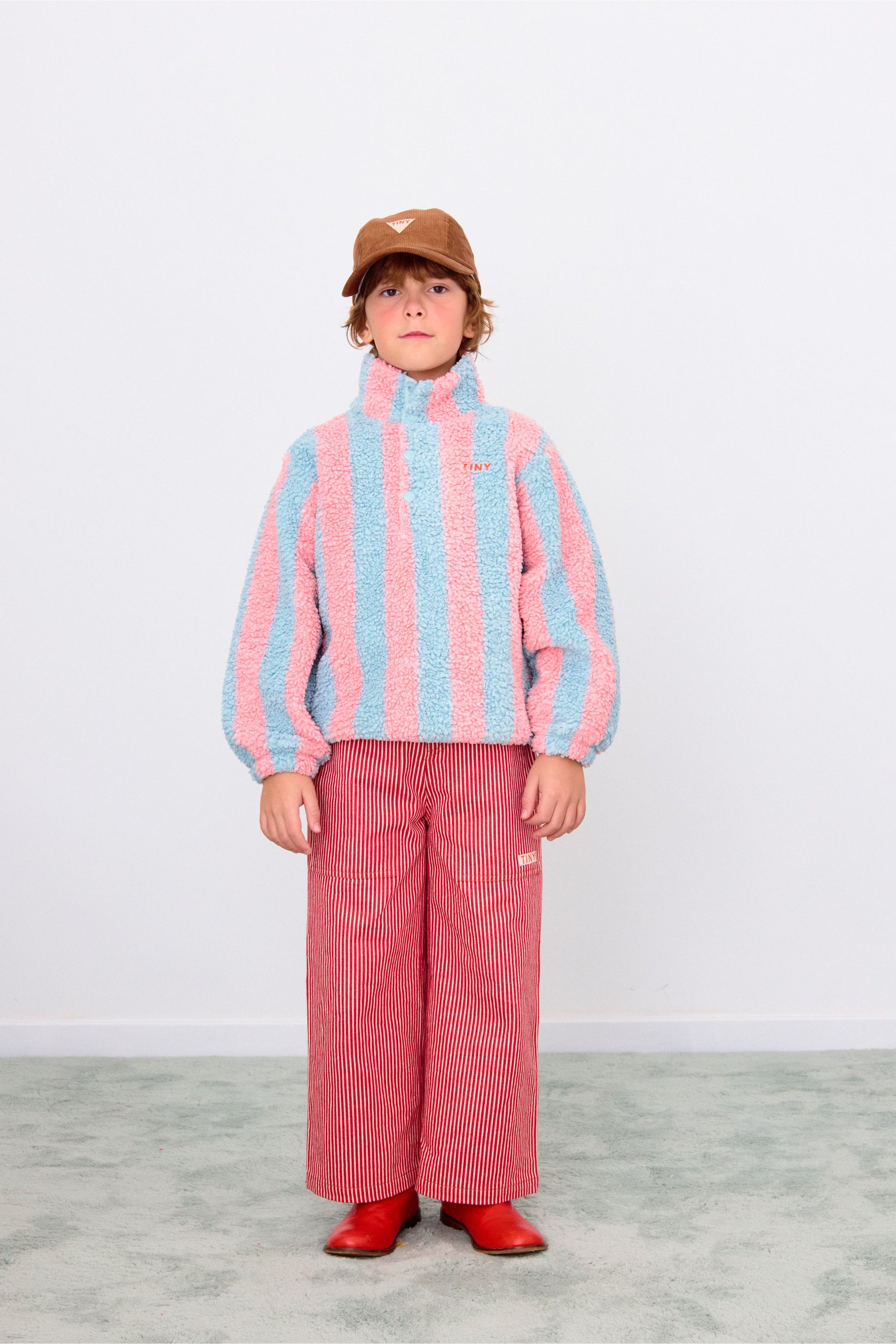 <TINYCOTTONS> Stripes Sherpa Sweatshirt
