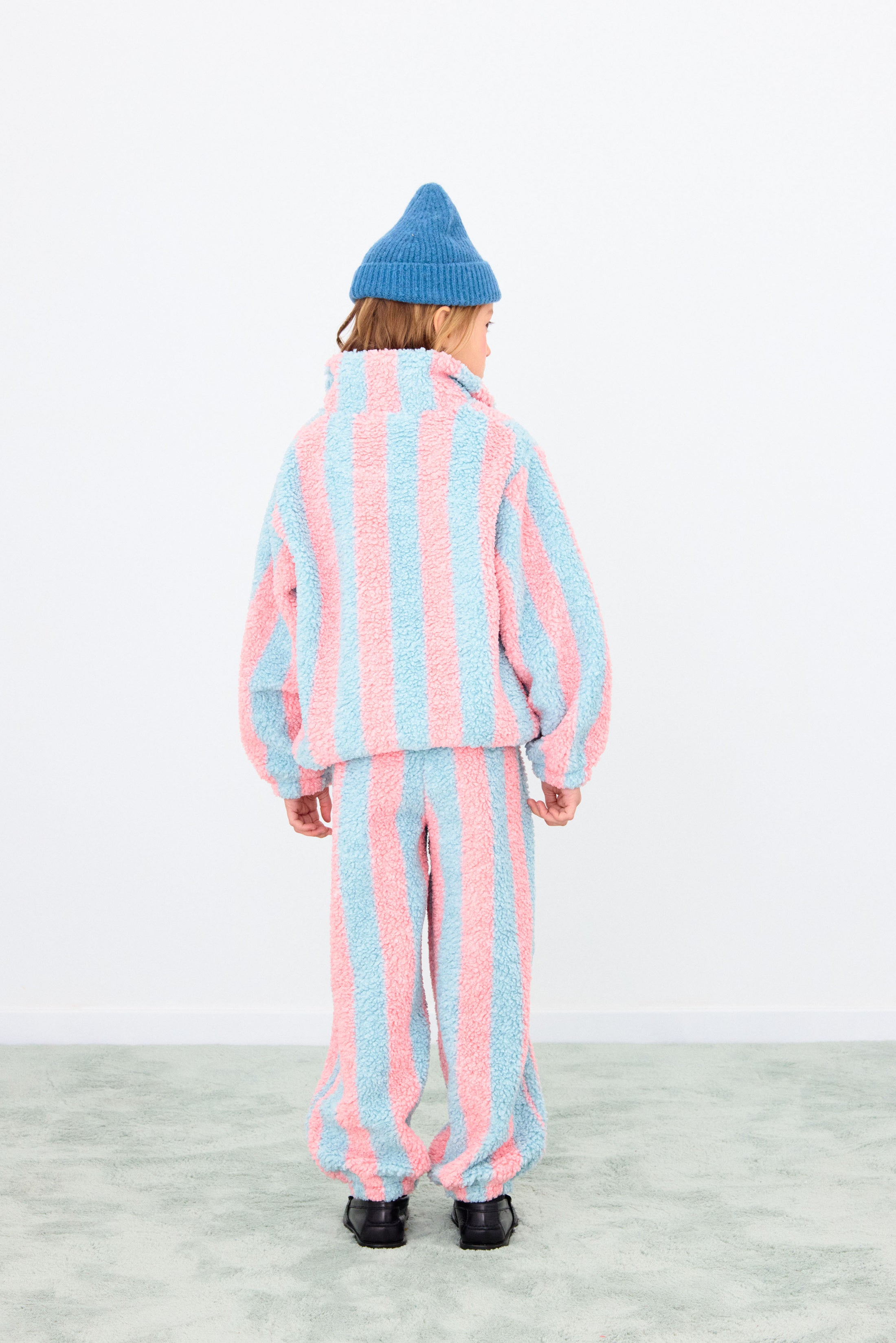 <TINYCOTTONS> STRIPES SHERPA SWEATPANT