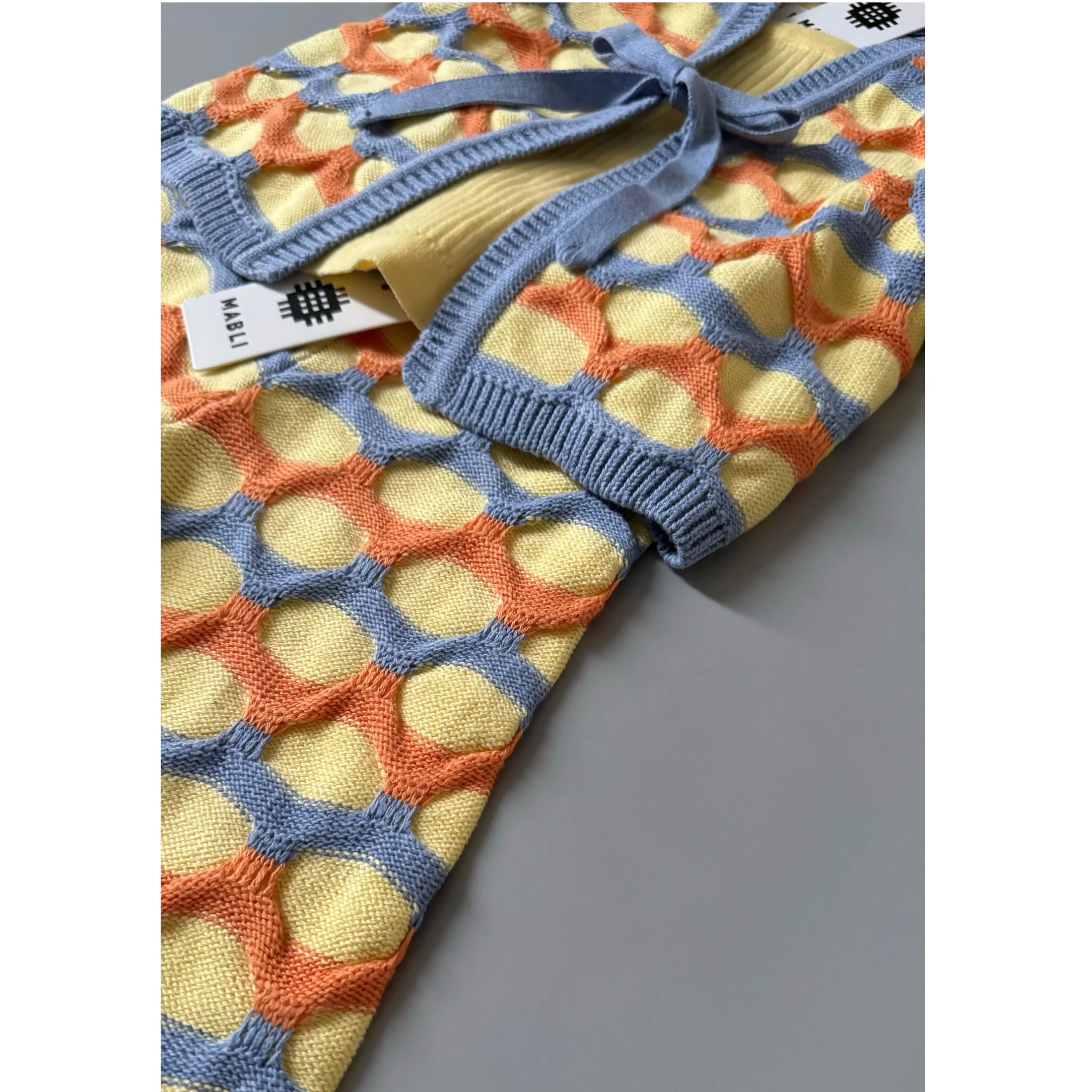 <MABLI> Tonnau Pants - Melon/Yuzu/Chambray Blue（6Y）-MABLI-SUNNAO