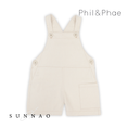 Gallery viewerに画像を読み込む, <Phil&Phae>Undyed twill short dungarees - natural
