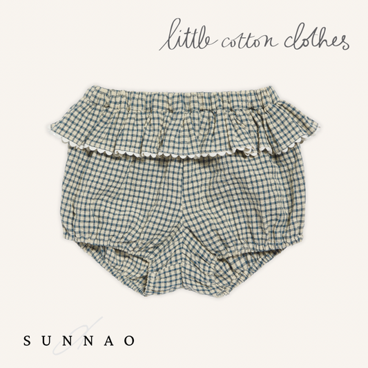 【送料無料】<Little Cotton Clothes> Frilly Poppy Bloomers Rustic Check（6M-4Y）