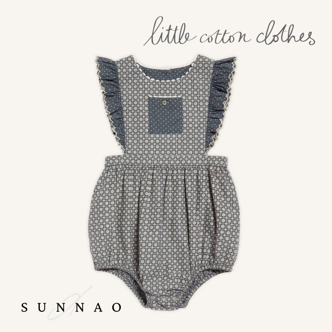 【送料無料】<Little Cotton Clothes>  Bridget Romper Tessera Floral（6M-3Y）