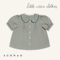 Gallery viewerに画像を読み込む, 【送料無料】<Little Cotton Clothes> Gabriella Blouse Rustic Check（12M-6Y）
