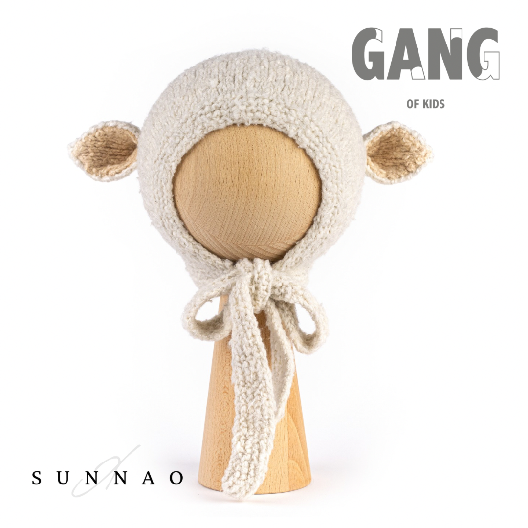 <GANG OF KIDS>Sheep hat - White