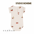 Gallery viewerに画像を読み込む, 【予約／送料無料】<STUDIO BOHEME PARIS> BODYSUIT BAMA - OFF WHITE / TOMATO（12M-24M）
