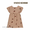 Gallery viewerに画像を読み込む, 【予約／送料無料】<STUDIO BOHEME PARIS> DRESS COUSINE - NOUGAT / TOMATO（18M-6Y）
